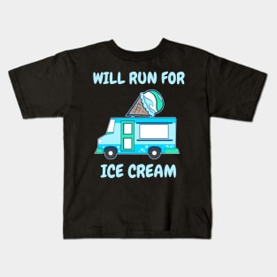 Ice Cream Lover Summer Ice Cream Truck Kids T-Shirt